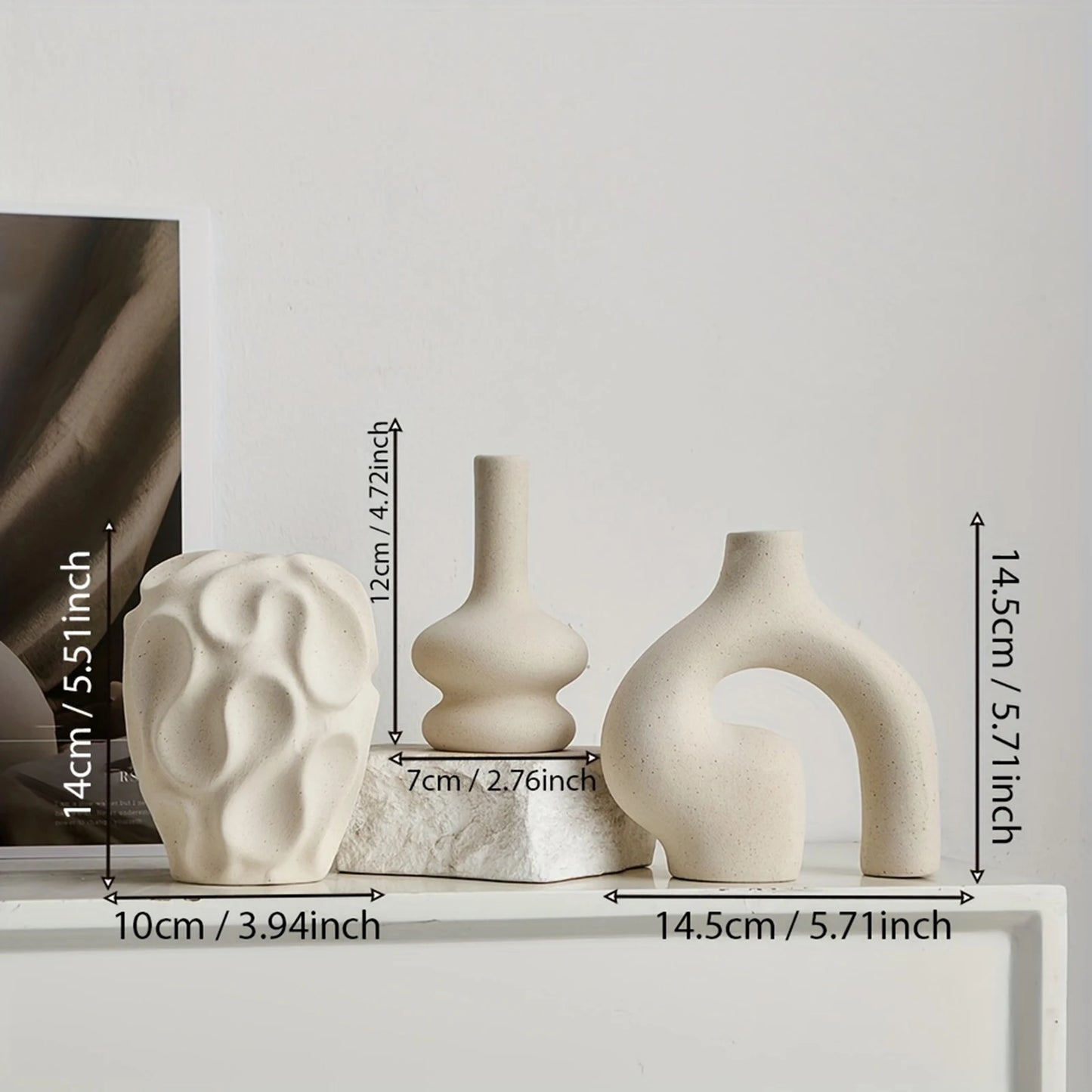 Trio de vases NOMA